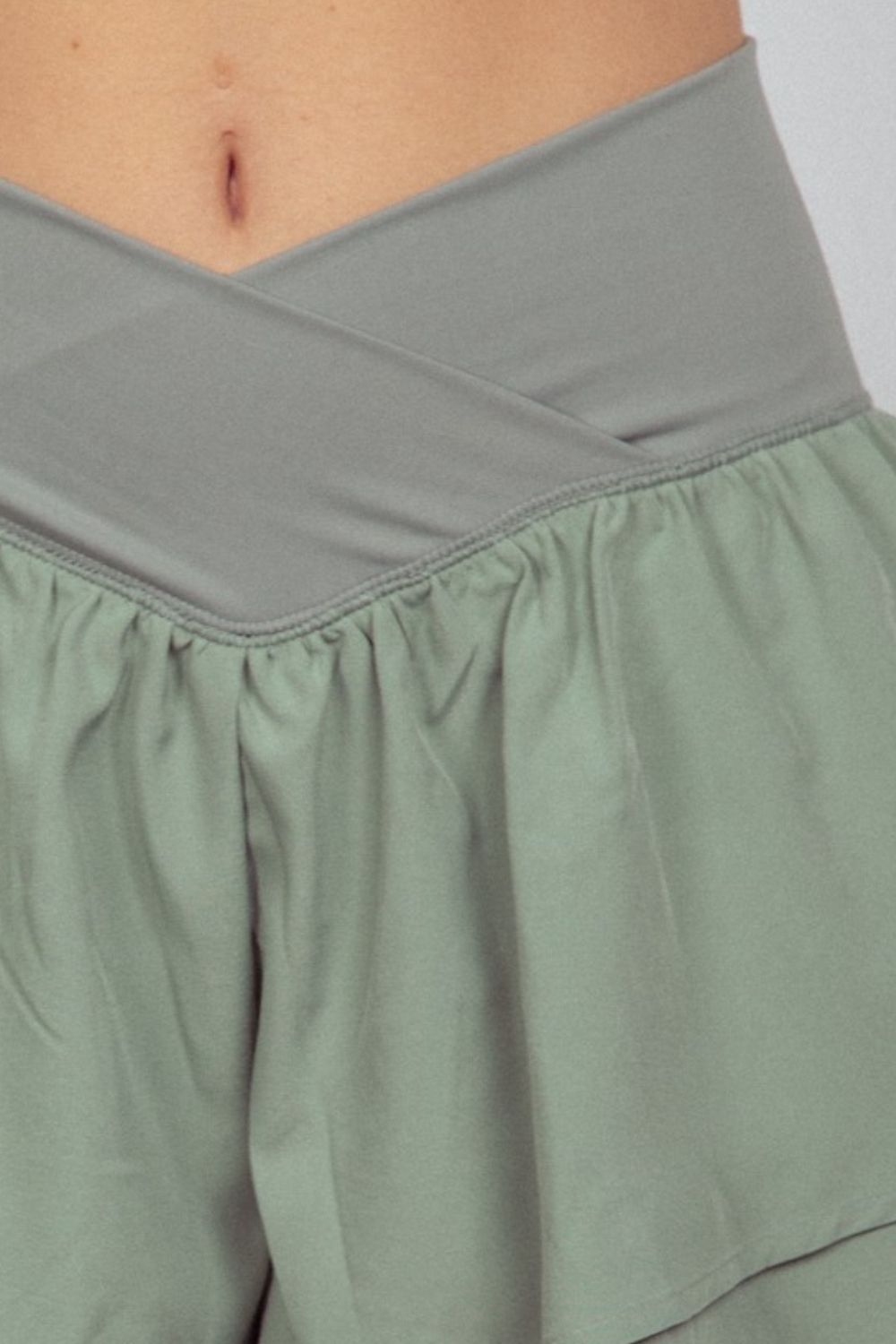 Ruffle Running Shorts