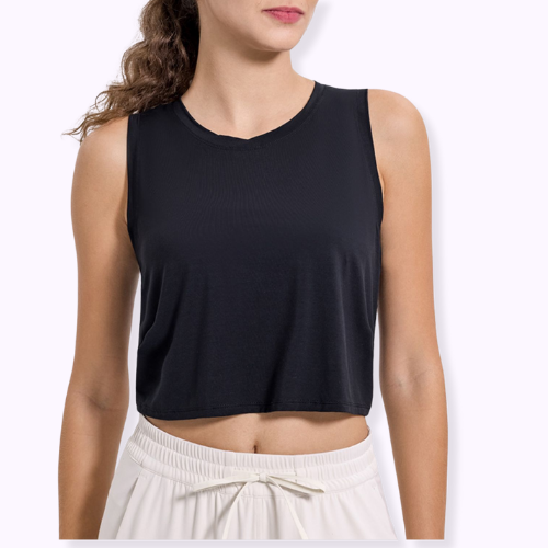 Scoop Neck Crop Tank Top
