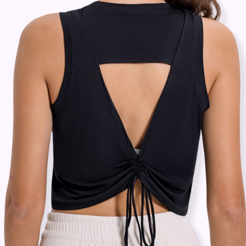 Scoop Neck Crop Tank Top