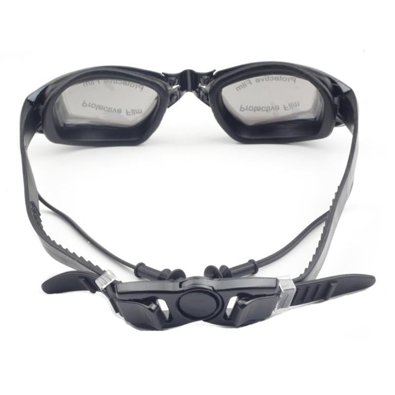 Color: Basic Black - Go Go Goggles Swimming Glasses With Ear Plugs