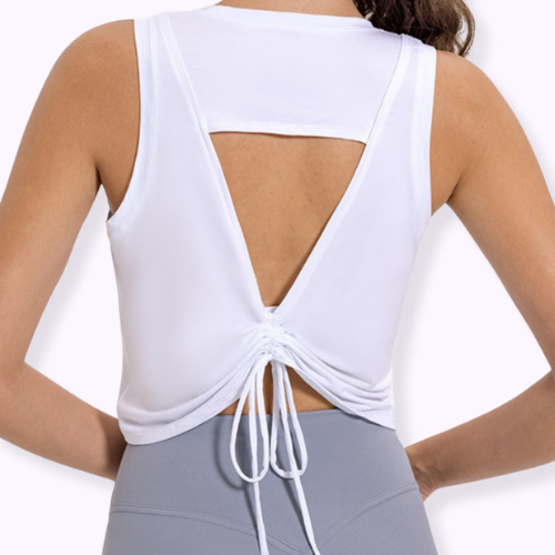 Scoop Neck Crop Tank Top