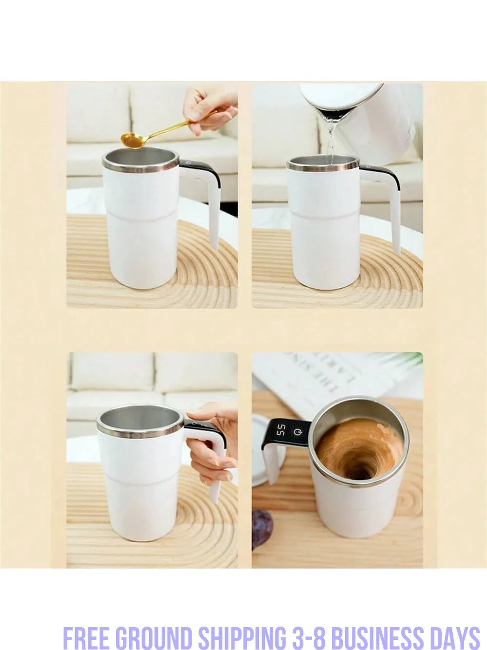 The Ultimate Self-Stirring Coffee Companion, Ship from USA