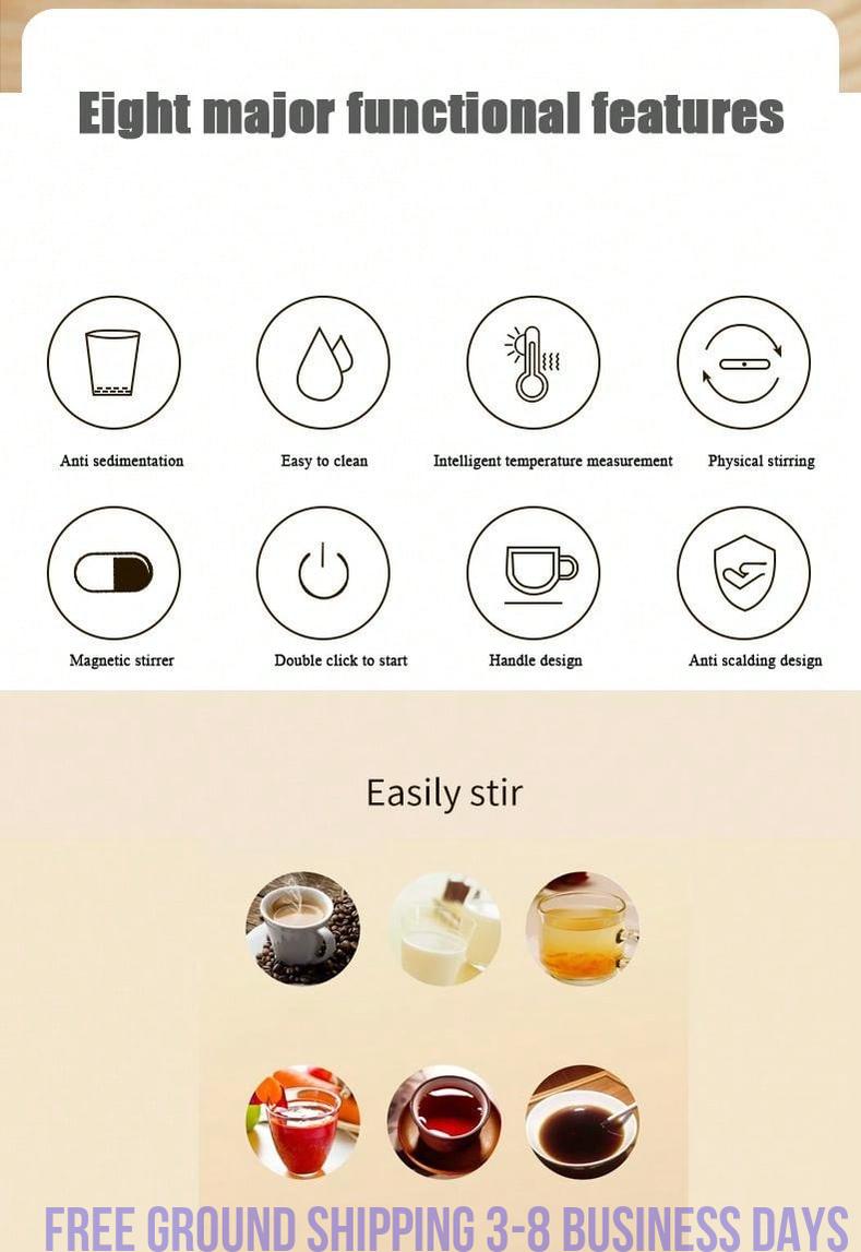 The Ultimate Self-Stirring Coffee Companion, Ship from USA