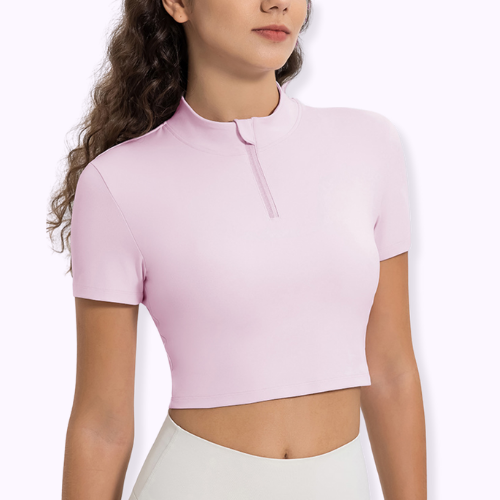 Short Sleeve Crop Workout Top