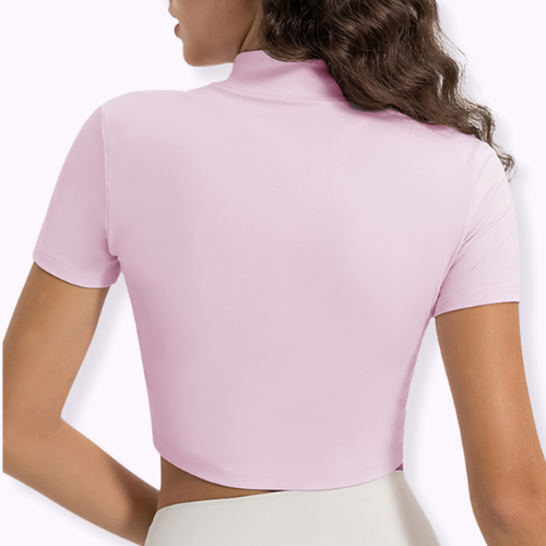 Short Sleeve Crop Workout Top