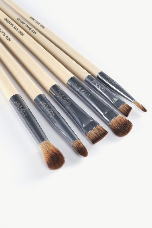 Lafeel Full Eye Brush Set in Taupe - Luminous Bear Shop