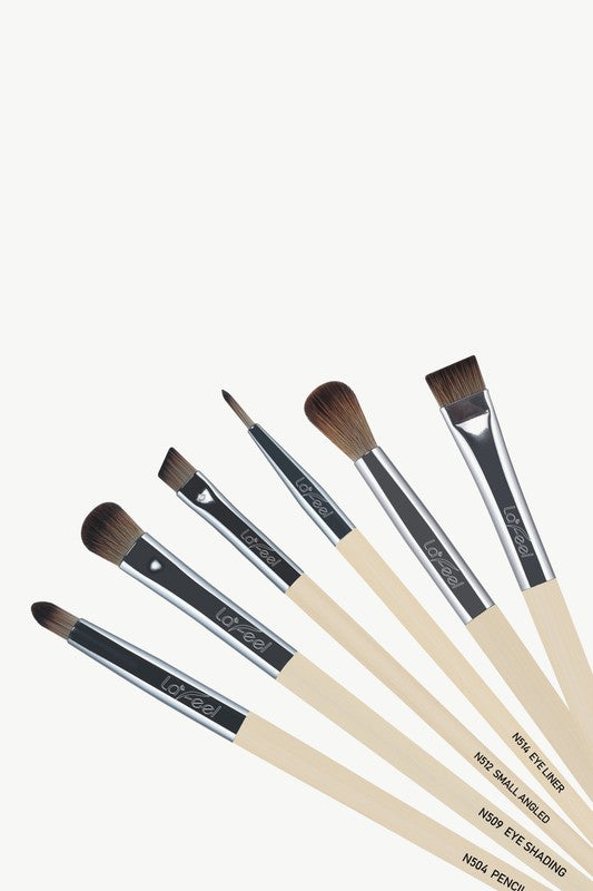 Lafeel Full Eye Brush Set in Taupe - Luminous Bear Shop