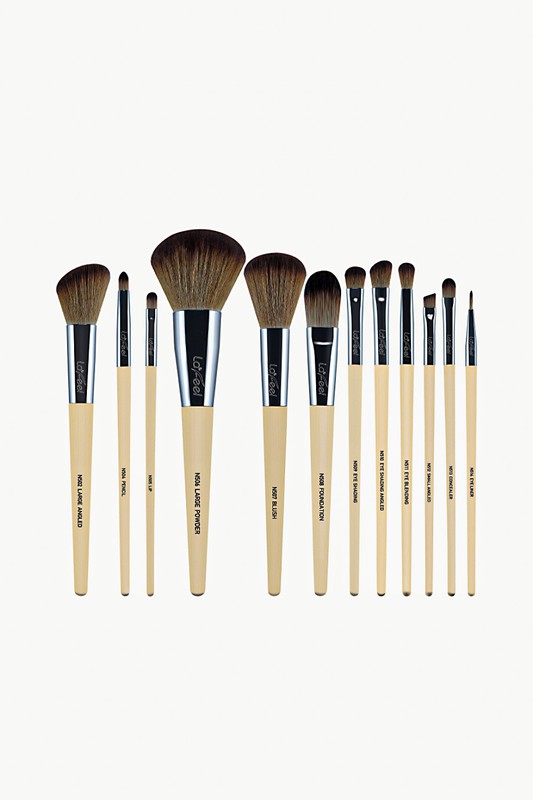 Lafeel Face and Eye Brush Set with Bag - Luminous Bear Shop