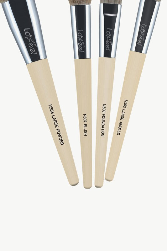Lafeel Face and Eye Brush Set with Bag - Luminous Bear Shop