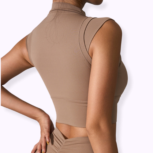 Cap Sleeve Workout Crop Top
