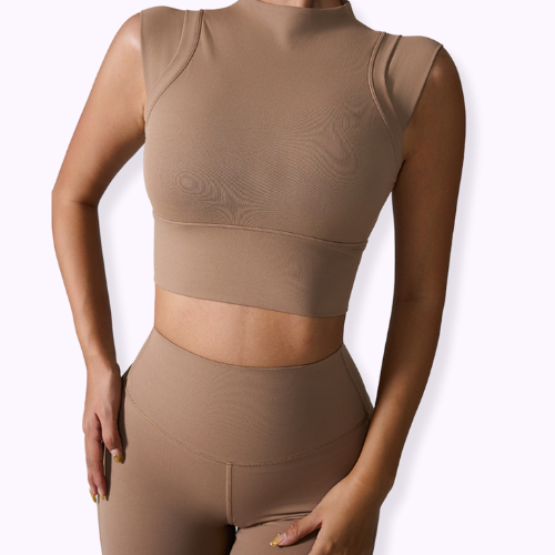 Cap Sleeve Workout Crop Top