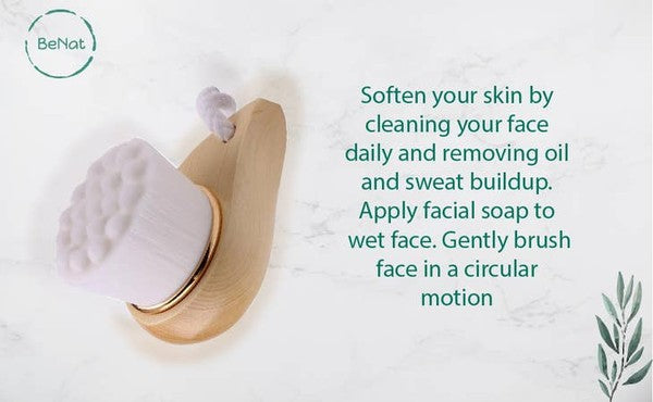 Facial Brush Bamboo Handle - Luminous Bear Shop