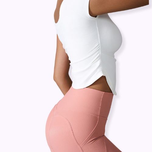Round Neck Short Sleeve Active T-Shirt