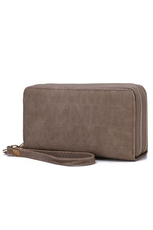 MKF Lisbette Embossed M Signature Wallet by Mia K - Luminous Bear Shop