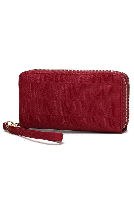 MKF Lisbette Embossed M Signature Wallet by Mia K - Luminous Bear Shop