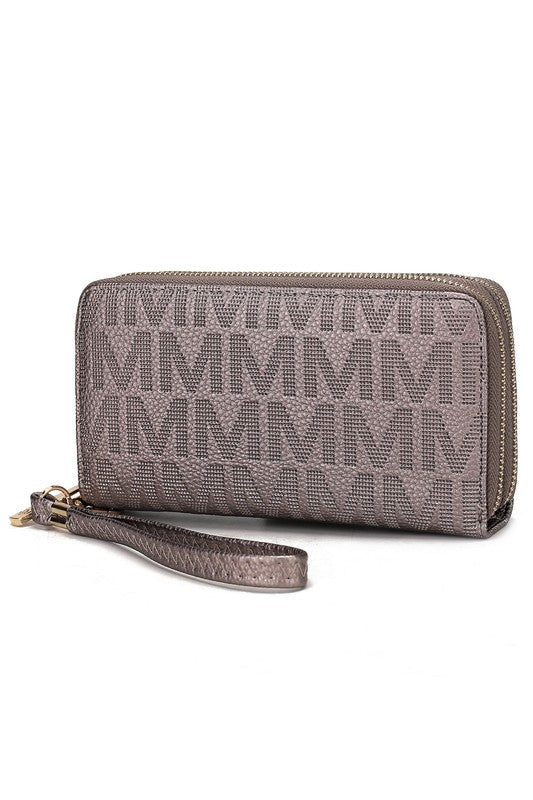 MKF Lisbette Embossed M Signature Wallet by Mia K - Luminous Bear Shop