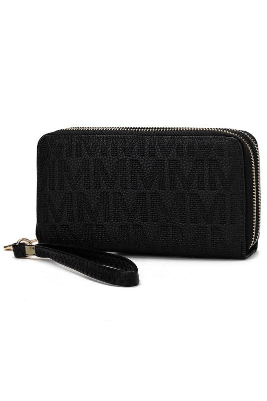 MKF Lisbette Embossed M Signature Wallet by Mia K - Luminous Bear Shop