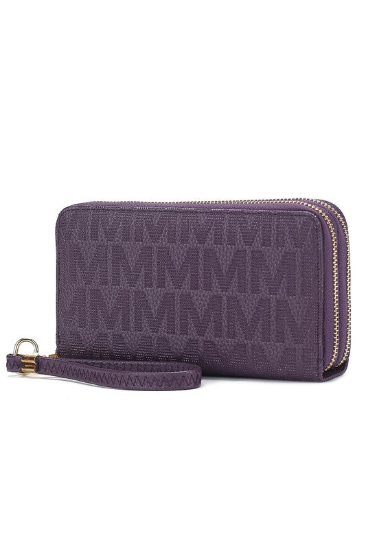 MKF Lisbette Embossed M Signature Wallet by Mia K - Luminous Bear Shop