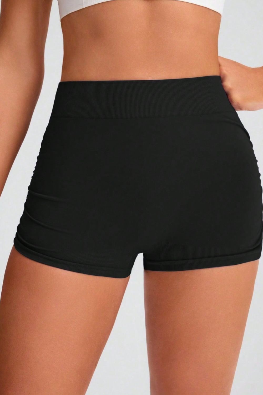 High-Waisted Elastic Push-Up Lifting Yoga Shorts