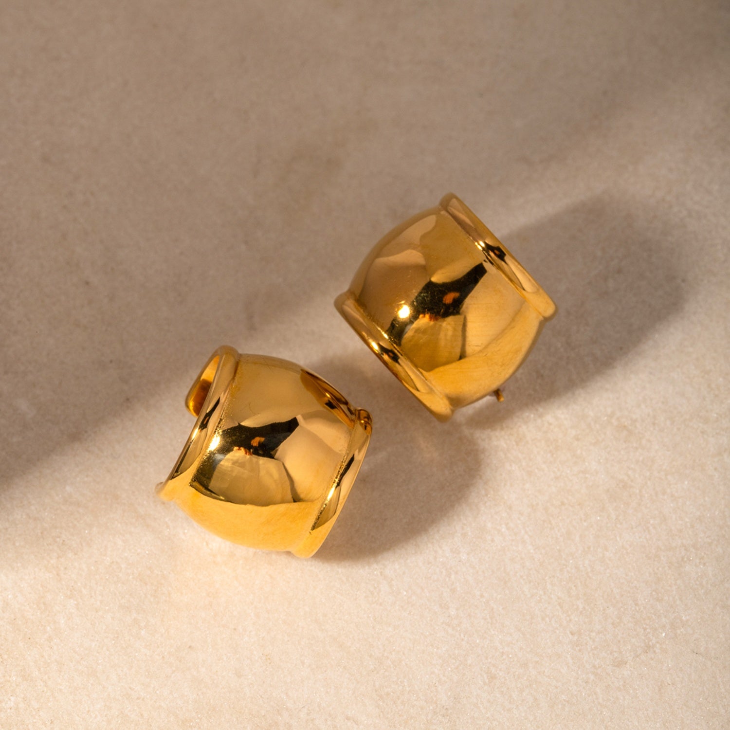 Stainless Steel C-Hoop Earrings - Luminous Bear Shop