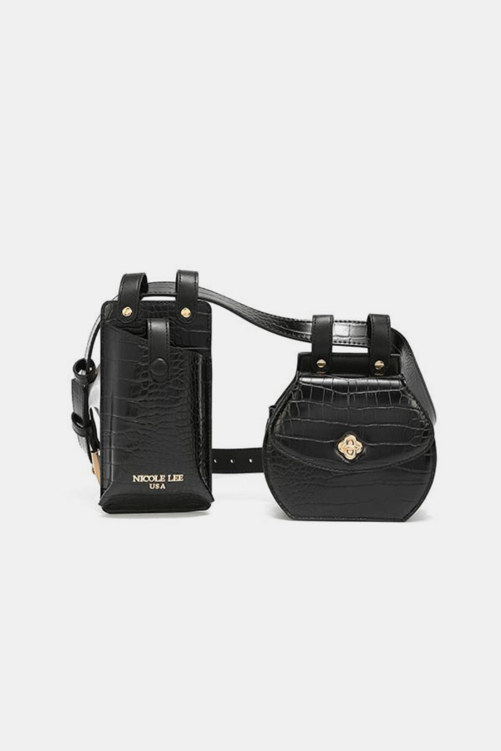 2 Piece Texture Belt Bag - Luminous Bear Shop