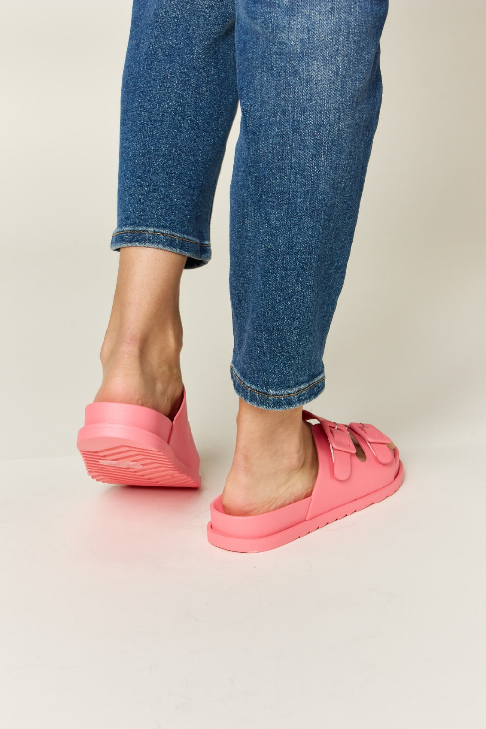 Legend Double Buckle Open Toe Sandals - Luminous Bear Shop