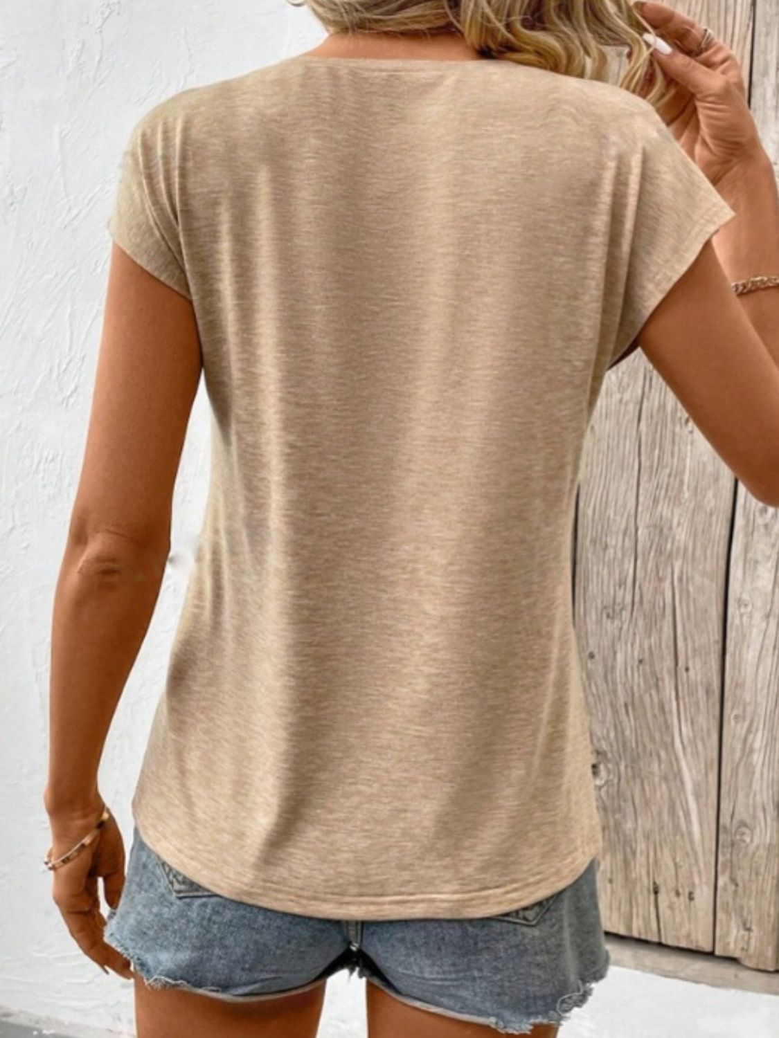 V-Neck Short Sleeve T-Shirt - Luminous Bear Shop