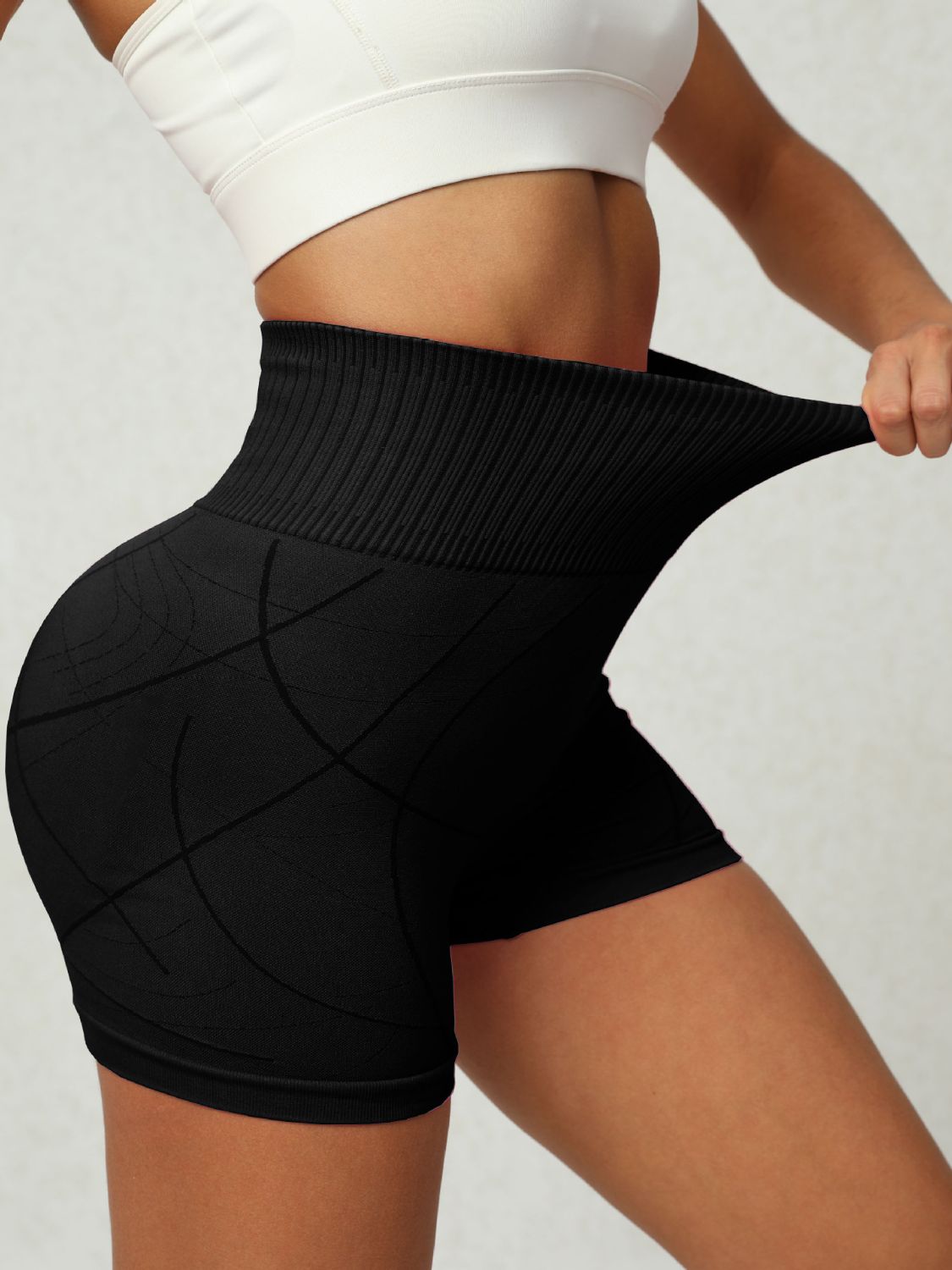 High-Waisted Compression Lifting Shorts