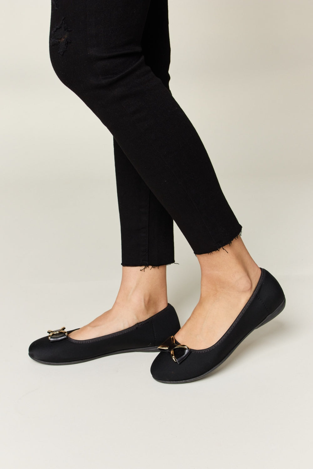Forever Link Metal Buckle Flat Loafers - Luminous Bear Shop