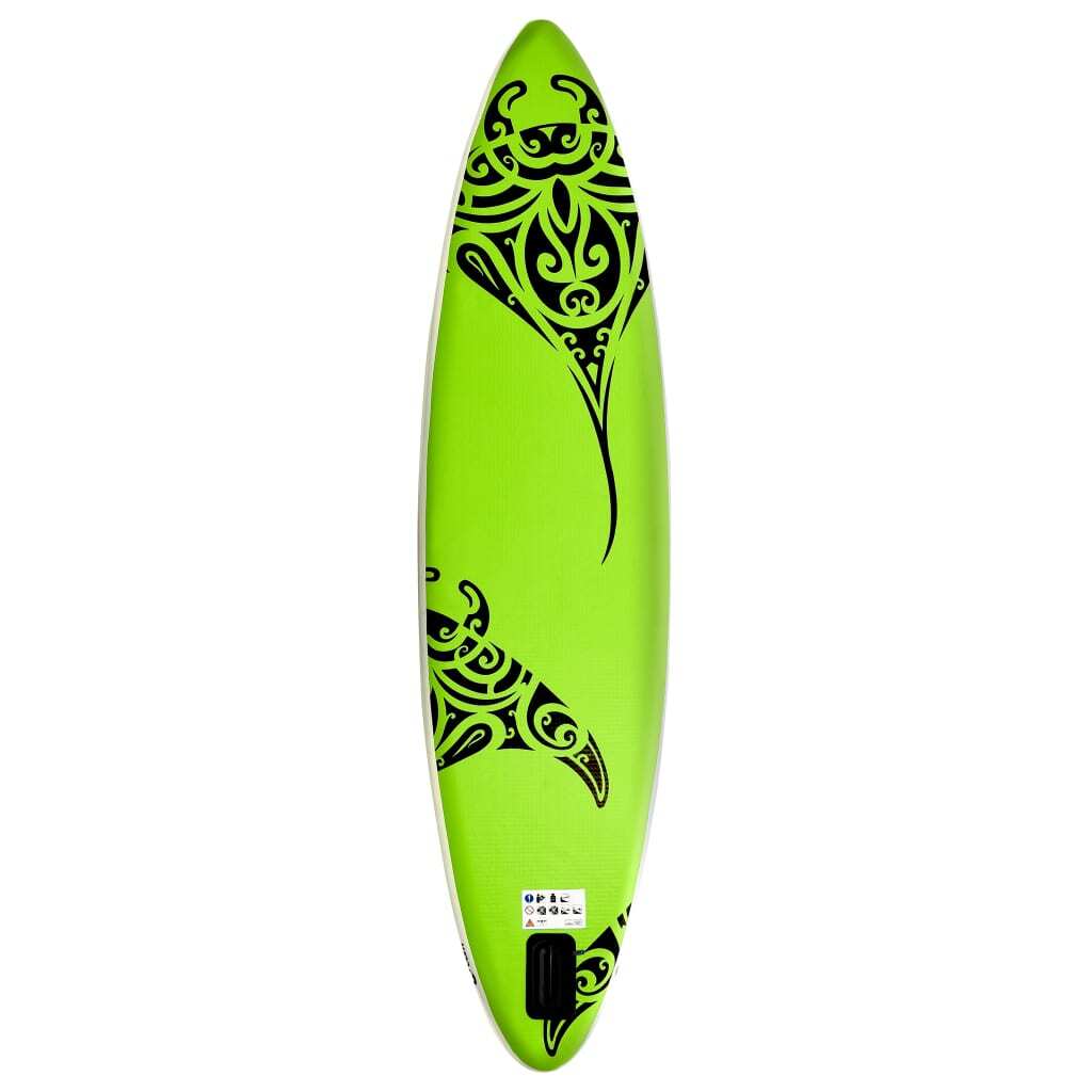 Inflatable Stand Up Paddleboard Set 126"x29.9"x5.9" Green