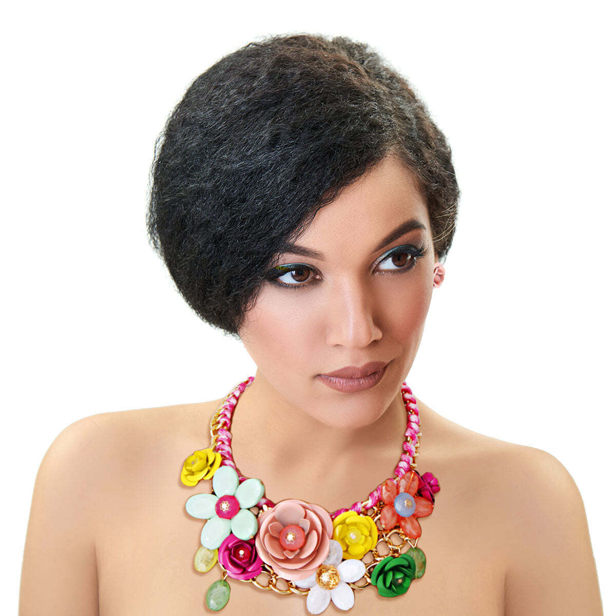 Bright Rose Chunky Collar Necklace - Luminous Bear Shop