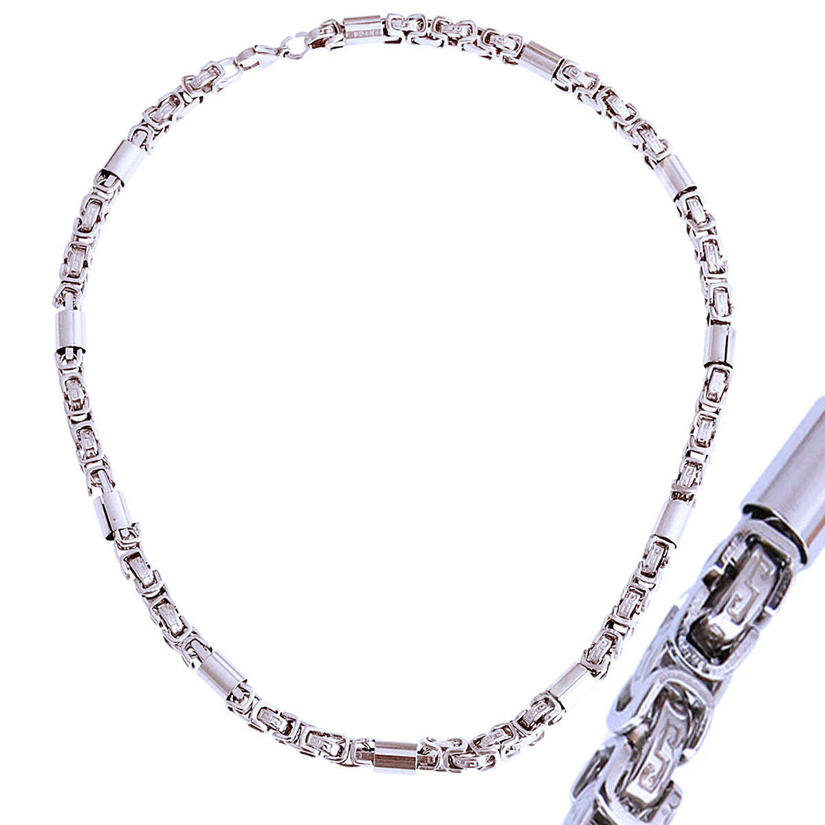Silver Stainless Steel Rounded Link Chain - Luminous Bear Shop