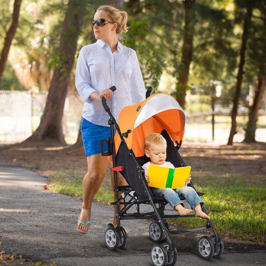 Folding Lightweight Baby Toddler Umbrella Travel Stroller-Black