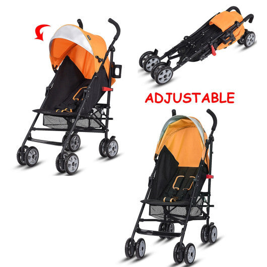 Folding Lightweight Baby Toddler Umbrella Travel Stroller-Black