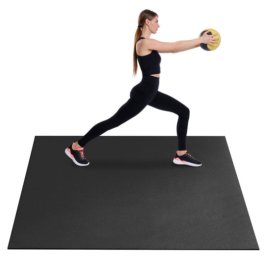 Exercise Mat, Non Slip High Density Premium Yoga Mat, Exercise Yoga Mat for Men & Women, Fitness & Exercise Mat with Bag & Carry Strap, for All Types of Home Yoga, Pilate & Floor Workout (7x5ft)