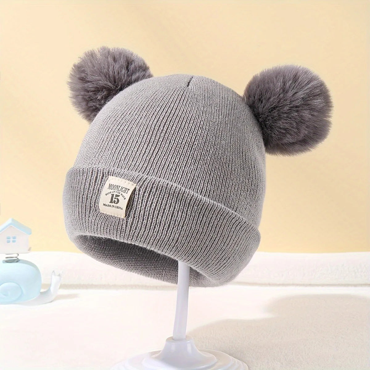 Autumn & Winter Baby Hat β Double-Layered Warm Beanie for Newborns (0β12 Months)