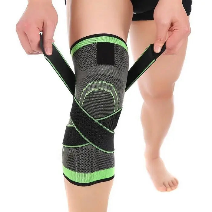 Compression Knee Support Sleeve with Adjustable Straps
