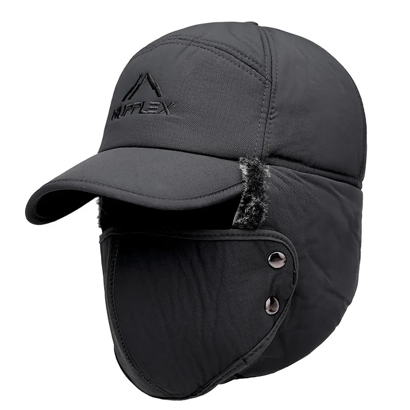 Waterproof Trapper Hat with Detachable Face Mask & Ear Flaps β Full Coverage Winter Hat for Extreme Cold