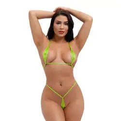 π₯ Plus Size Halter Thong Bikini β Patent Leather-Look Bronzing Swimsuit | Sexy String Biquini for Beach, Pool, or Nightclub