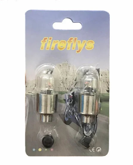 2PCS Car LED Wheel Lights β Tire Valve Cap Lamps for Rims & Hubs, Motion-Activated Decoration