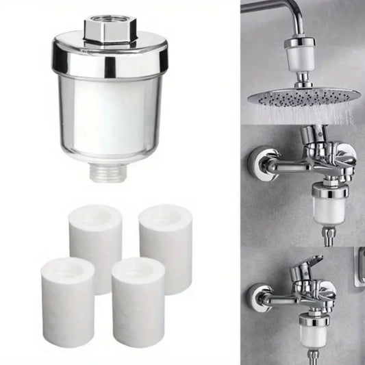 Household Water Purifier ABS Shower Pre-Filter for Chlorine Removal Bathroom Water Heater Tap Water Purifier for Toilet Washing