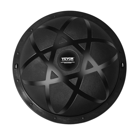 Half Exercise Ball Trainer, 23 inch Balance Ball Trainer, 660 lbs Capacity Stability Ball, Yoga Ball with Resistance Bands and Pump, Strength Fitness Ball for Home Gym, Full Body Workouts, Black