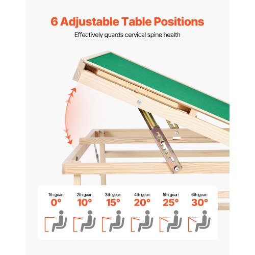 1500 Piece Puzzle Table with Folding Legs, 4 Drawers and Cover, 34x25 in Portable Wooden Board, Felt Surface Jigsaw Puzzle Accessories for Adults, Adjustable 6-Tilting-Angle, Gift for Mom