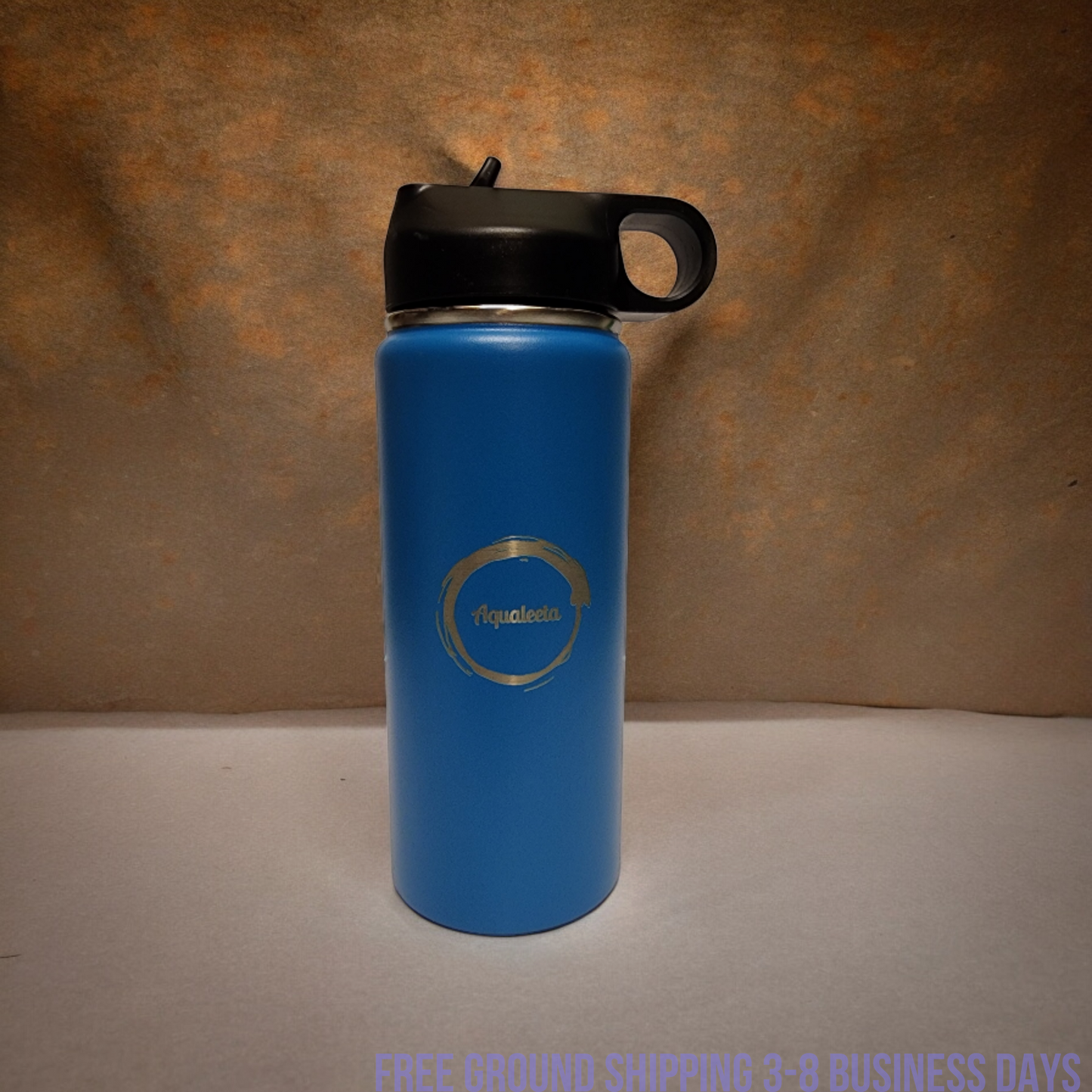 Aqualeeta 16oz insulated water bottle stainless steel. Ship from USA