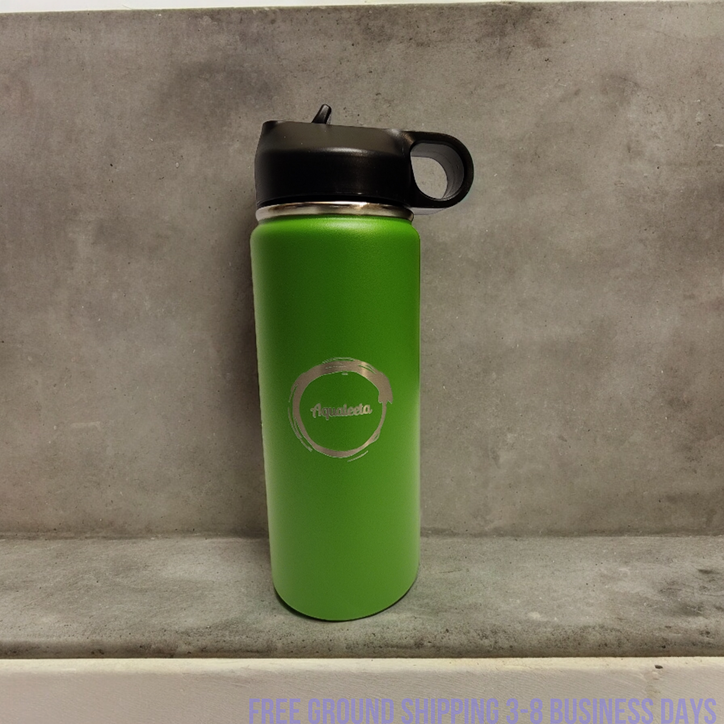 Aqualeeta 16oz insulated water bottle stainless steel. Ship from USA