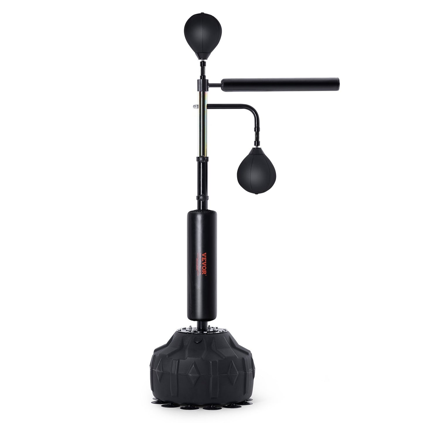 Boxing Speed Trainer, Punching Bag with Stand, Reflex Boxing Bag for Teens & Adults, Height Adjustable Free Standing Strike Bag Set with Gloves, Workout Speed Bag for Home Gym Training, Black
