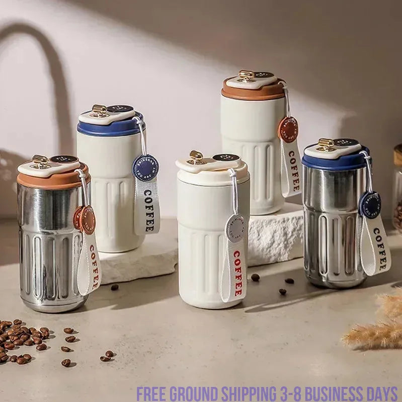 Smart Display Temperature 450mls Stainless Steel Vacuum Cup.