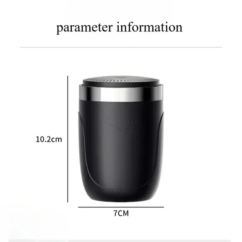 π Car Ashtray with Lid β Smell-Proof Portable Ashtray Cup with Blue LED Light & Fireproof Shell | One-Touch Open Auto Accessory