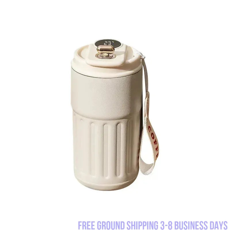 Smart Display Temperature 450mls Stainless Steel Vacuum Cup.