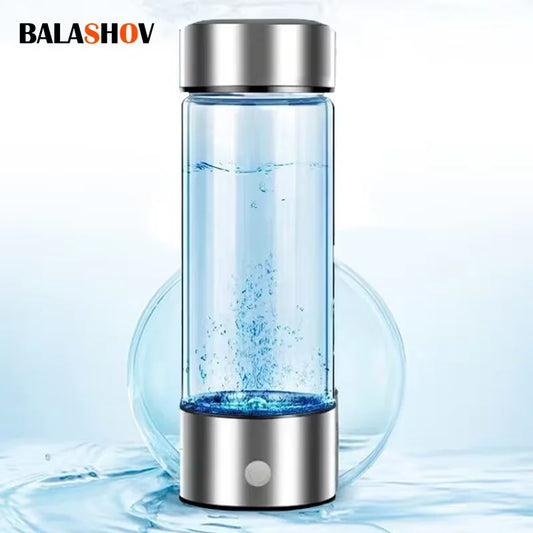 420ml Hydrogen-Rich Water Bottle – Portable Electric Hydrogen Generator with Titanium Filter | Antioxidant Ionizer for Health & Wellness